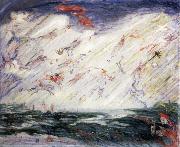 James Ensor The Ride of the Valkyries oil on canvas